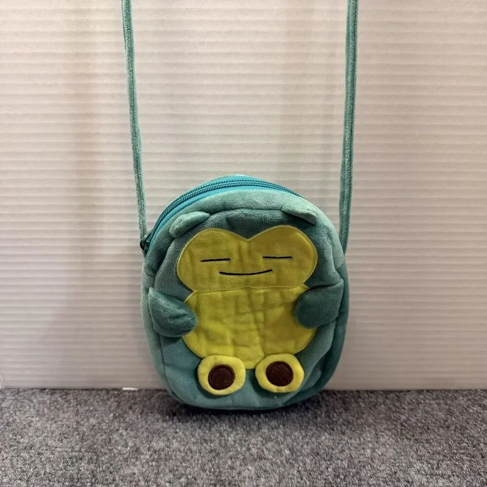 Pokemon Pochette Snorlax Strap Shoulder Bag Plush Pouch Stuffed